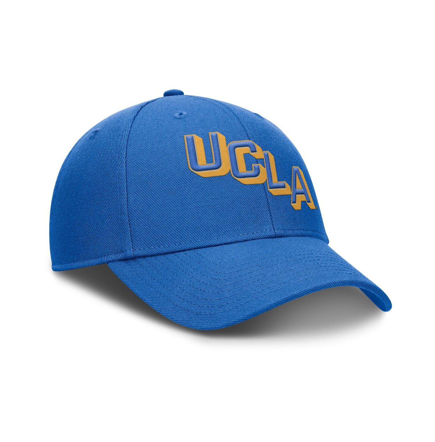 Мужская кепка Jordan Blue Ucla Bruins Slanted Primetime Rise Performance Adjustable Hat — фото 3