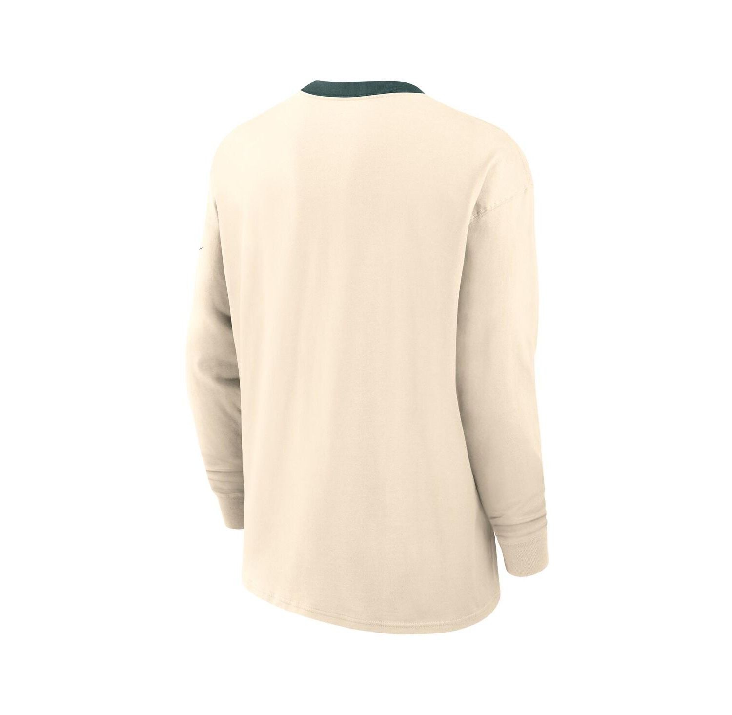 Men's Natural Michigan State Spartans Athletic Prep Max90 Pocket Logo Long Sleeve T-Shirt