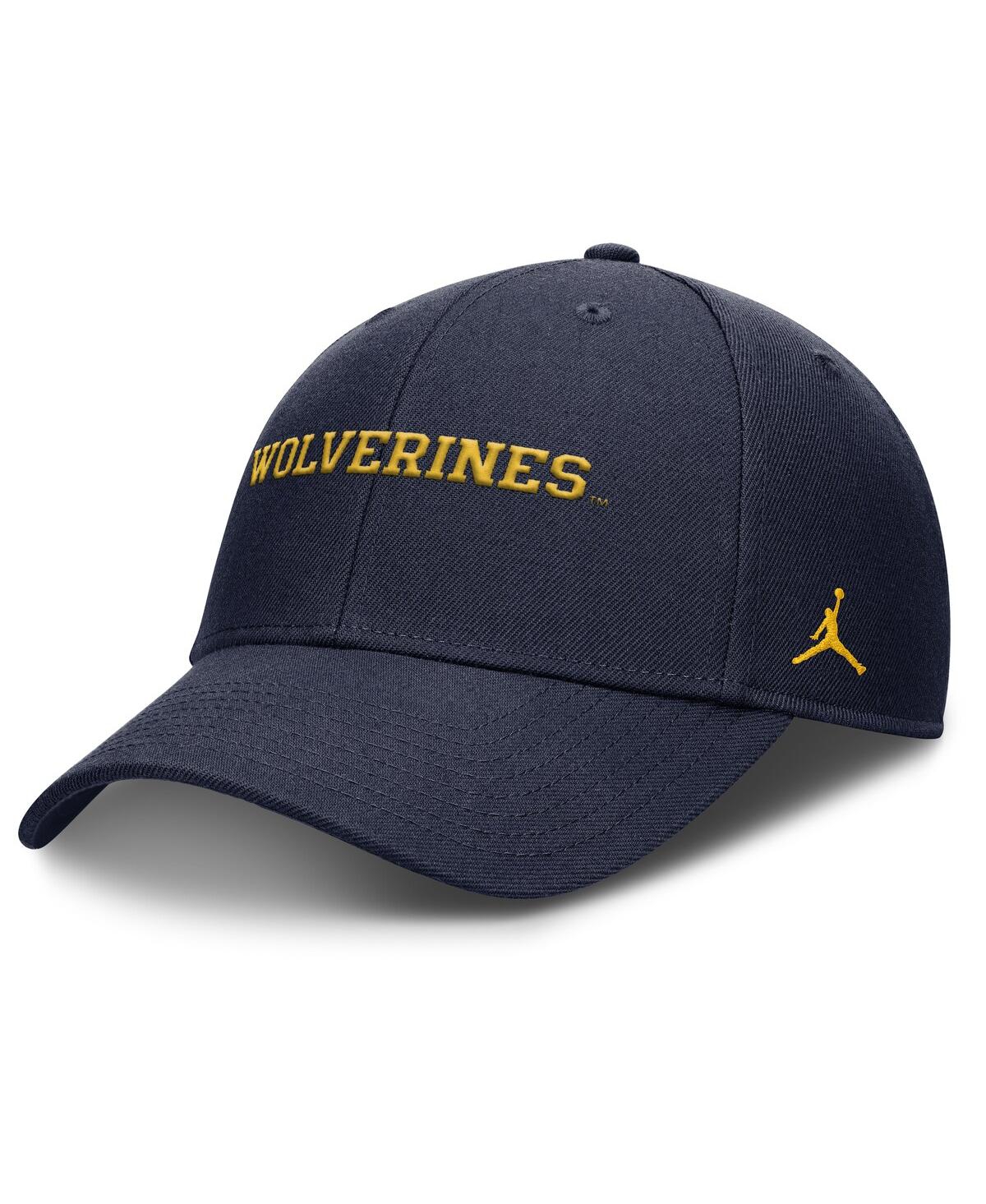 Men's Navy Michigan Wolverines 2025 On-Field Rise Performance Adjustable Hat - Navy