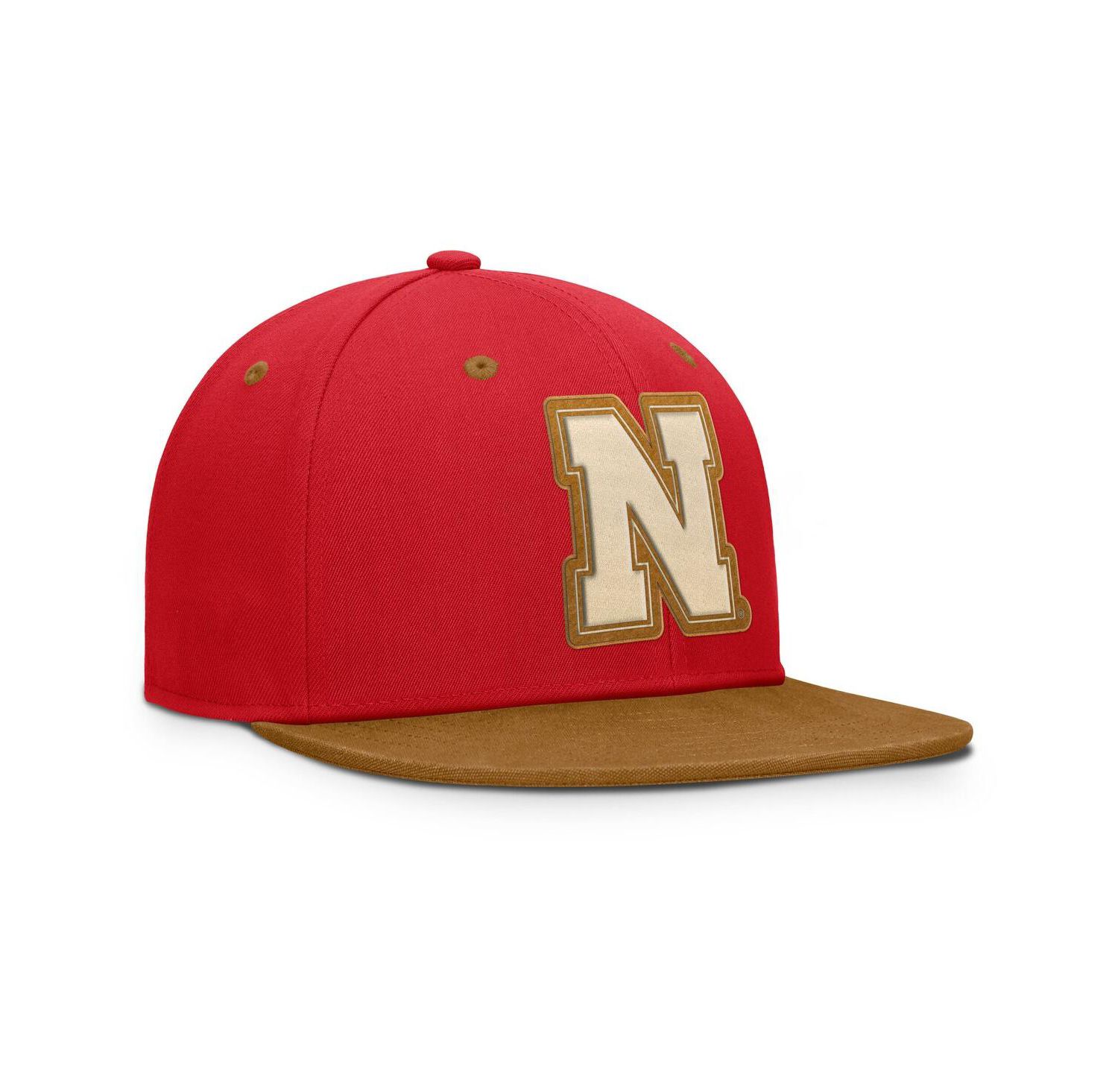 Men's Scarlet/Brown Nebraska Huskers Noboa Fitted Hat