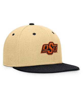 Men's Khaki/Black Oklahoma State Cowboys Balance Fitted Hat