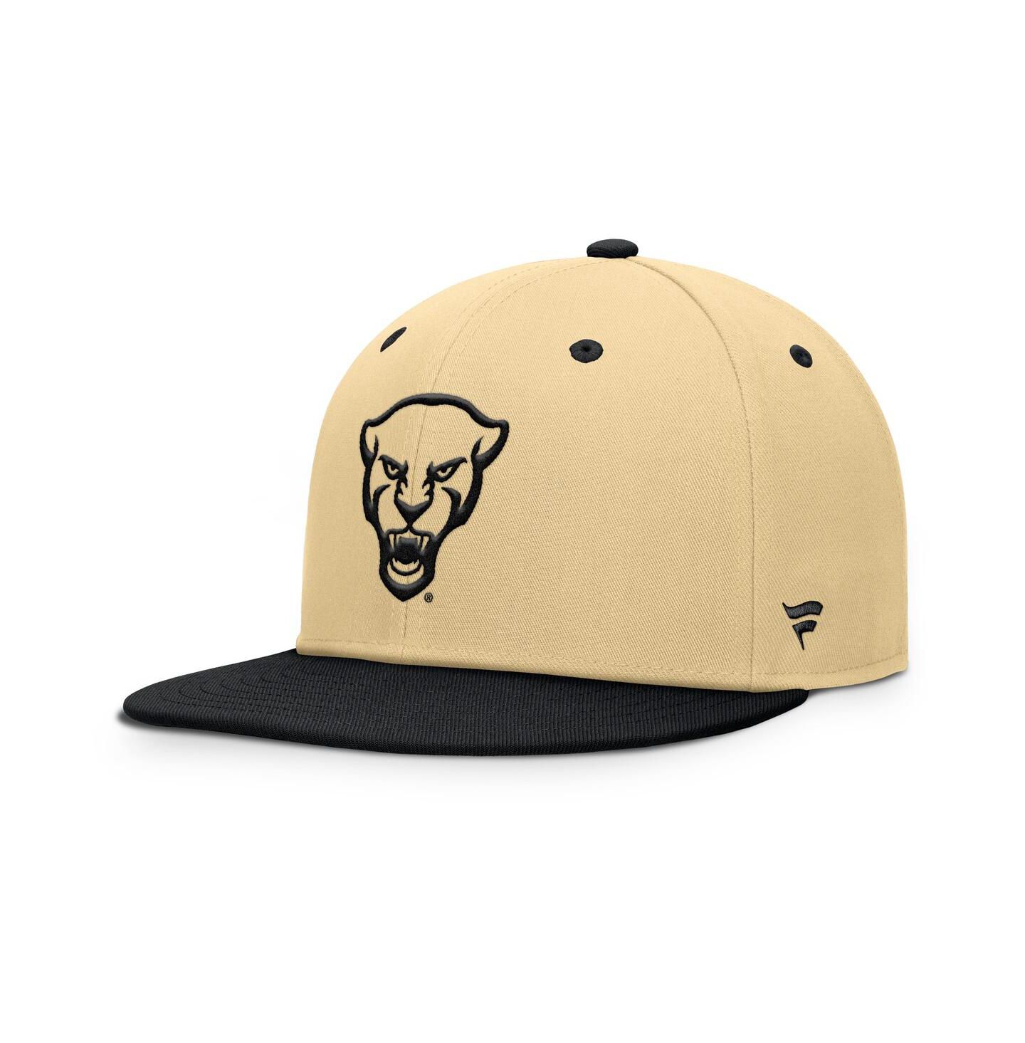 Мужская кепка Fanatics Khaki/Black Pitt Panthers Balance Fitted Hat — фото 1