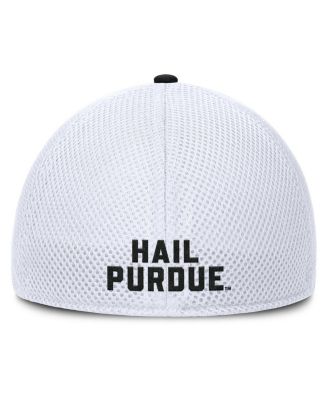 Men's Heather Gray/White Purdue Boilermakers Trigger Flex Hat