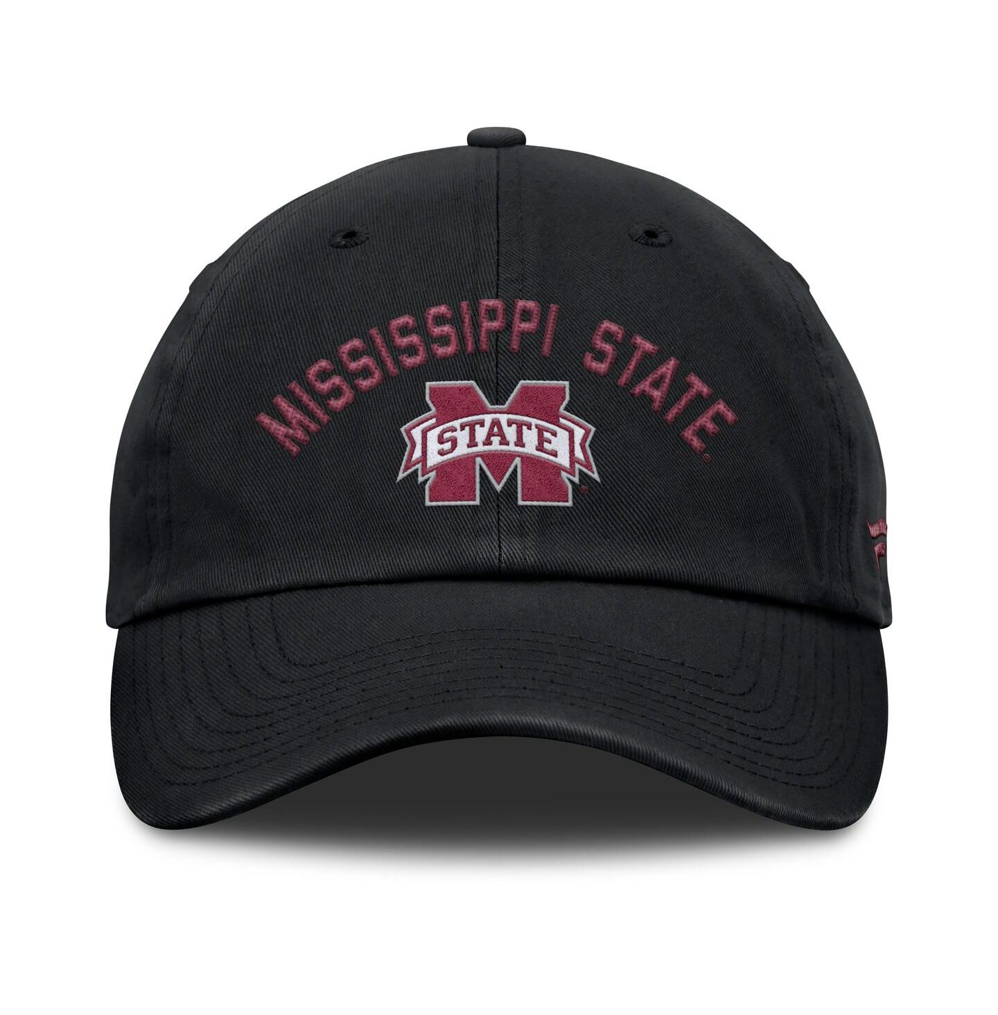 Мужская кепка Fanatics Black Mississippi State Bulldogs Myth Adjustable Hat — фото 2