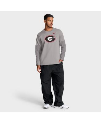 Men's Gray Georgia Bulldogs 2025 Sideline Coach Performance Long Sleeve T-Shirt