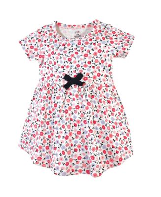 Toddler Girls Cotton Dress and Cardigan 2pc Set, Black Plaid