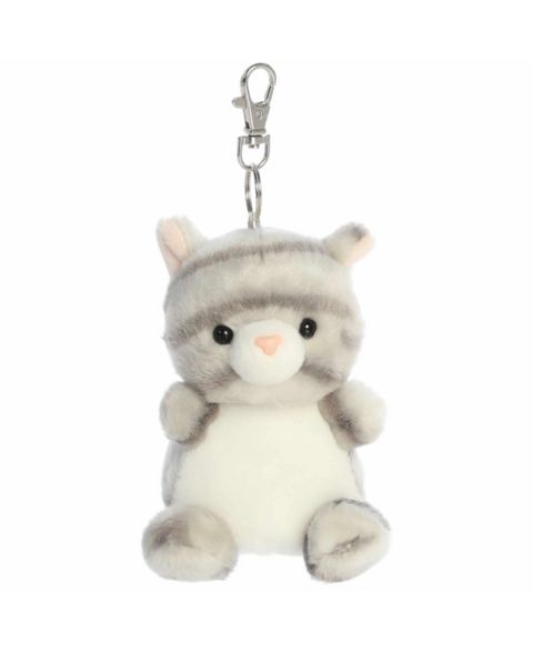 Женская сумка Aurora Mini Silver Kitty Palm Pals Adorable Clip-On Gray 4, цвет: Серый