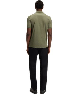 Men's Mercerized-Cotton Monogram Polo Shirt