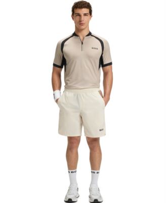 Men's Jersey Zip-Neck Slim-Fit Polo Shirt