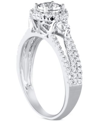 Diamond Engagement Ring (1 ct. t.w.) in 14k White Gold