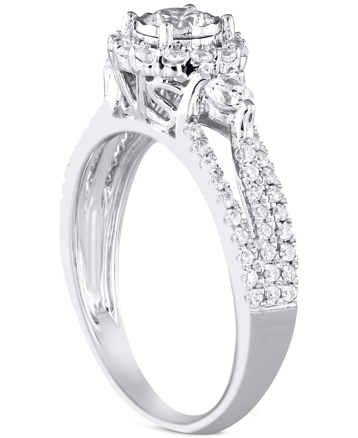 Macy's Diamond Engagement Ring (1 Ct. T.w.) In 14k White Gold In Gold