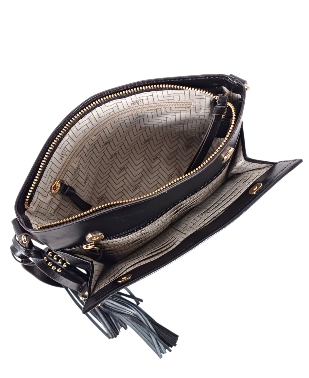 Lodis Judith Organizer Small Crossbody Bag In Black
