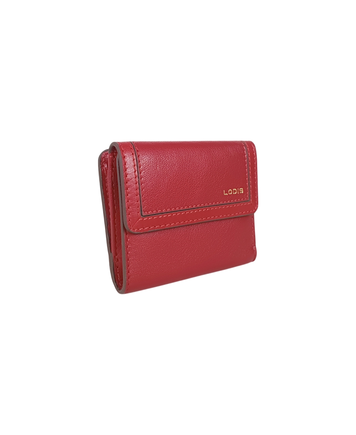 Lodis Deluxe French Bifold Wallet In Red