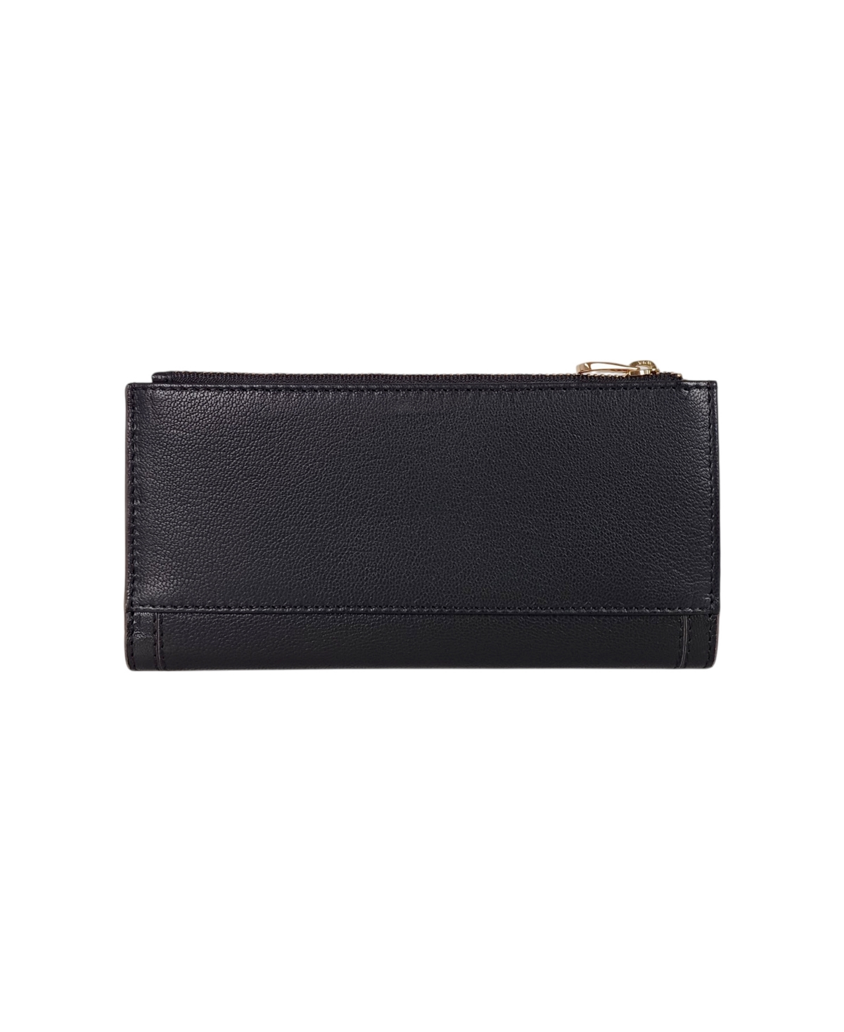 Lodis Deluxe Leather Zip Around Wallet In Black