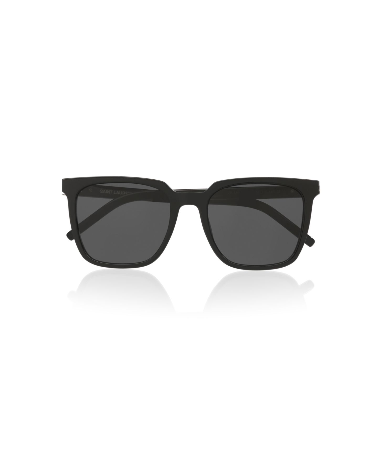 Женские солнцезащитные очки Saint Laurent Large Sunglasses, SL M146 YS000694, цвет: Чёрный — фото 3