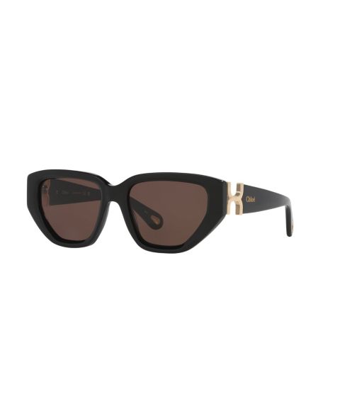 Женские солнцезащитные очки Chloe CH0235S 6N000529 «кошачий глаз», цвет: Чёрный