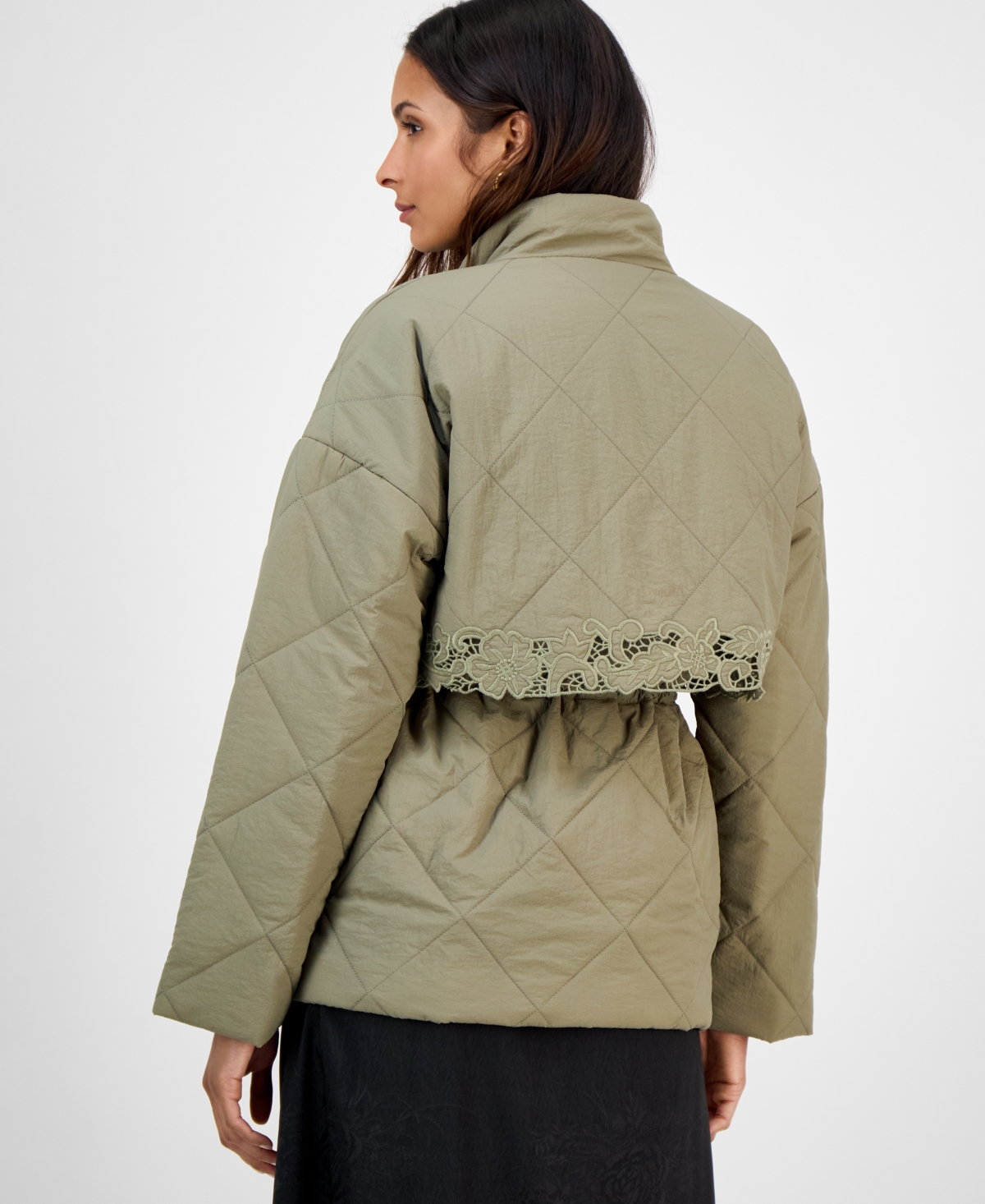 And Now This Women's Cutwork Quilted Jacket, Macy's Exclusive