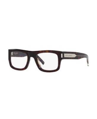 Saint Laurent Man Rectangle Plastic SL574 Eyeglasses - Tortoise
