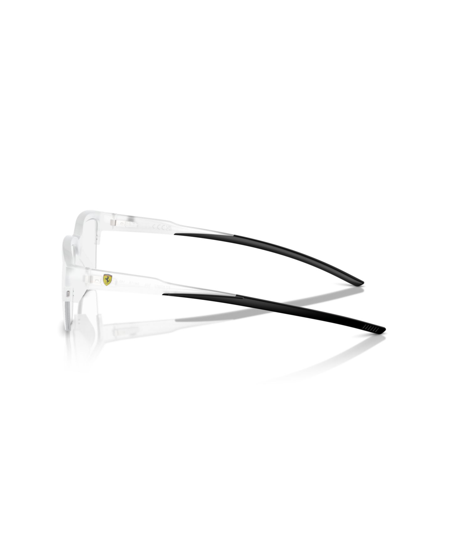 Мужские очки Scuderia Ferrari Man Irregular Plastic FZ8008U Eyeglasses, цвет: Прозрачный серый — фото 3