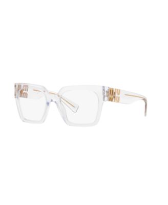Woman Square Plastic MU 04UV Eyeglasses