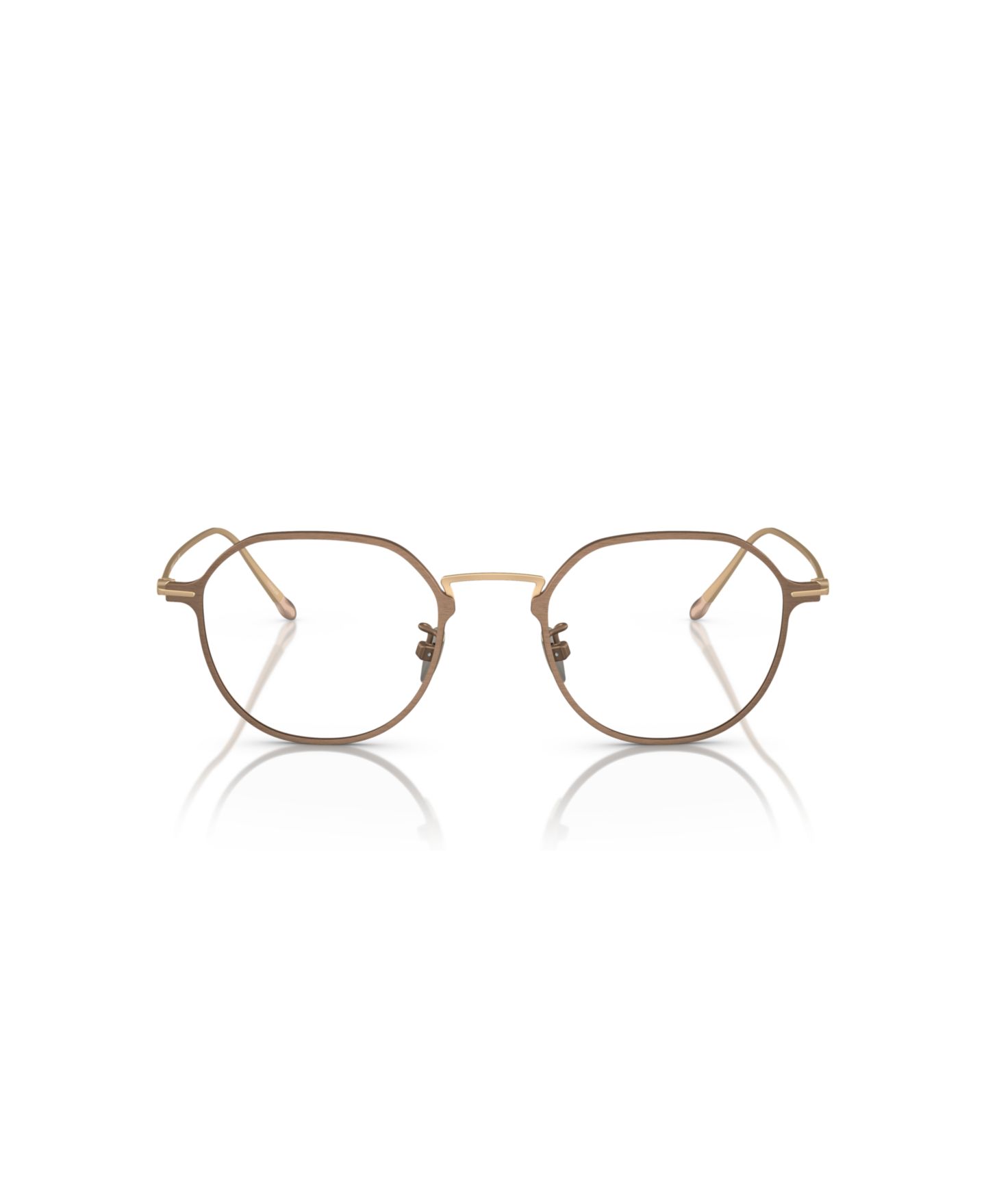 Мужские очки Giorgio Armani Man Panthos Titanium AR6138TM Eyeglasses, цвет: Матовый коричневый — фото 2