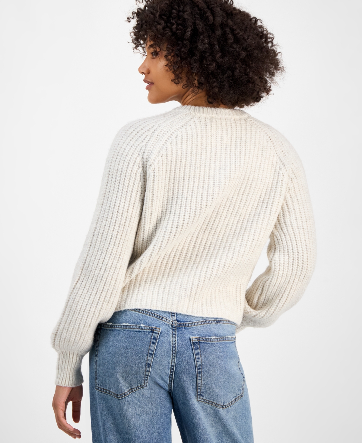 And Now This Women's Shaker Stitch Button-front Cardigan, Macy's Exclusive In White