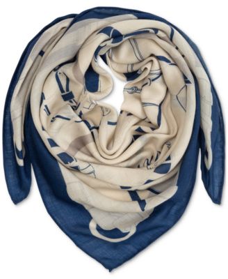 Modern Equestrian Square Scarf