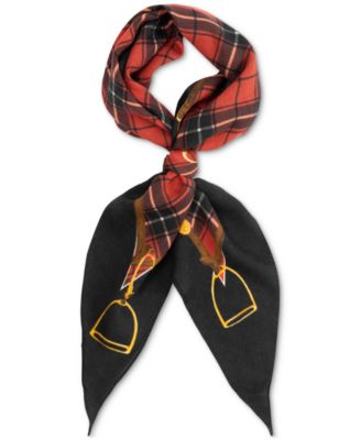 Plaid Belting Diamond Scarf