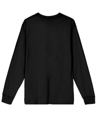 Men's Black Long Sleeve Shirt-Large