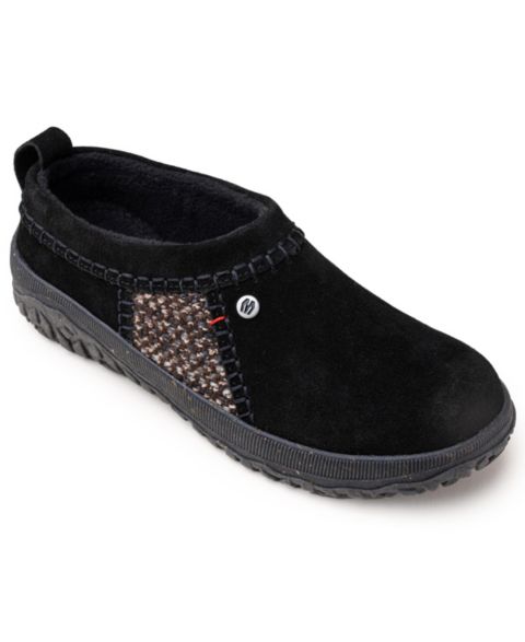 Женские сабо Minnetonka Tamarra Suede, цвет: Чёрный
