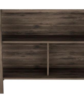 Kitchen Island with 3 Open Storage Shelves, Freestanding Utility Table for Meal Prep