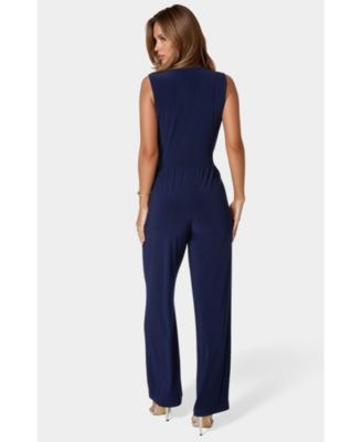 Women's Jersey Wrap Tie Jumpsuit