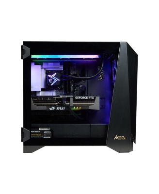 Infinite RS AI 2NVZ9-1291US Liquid Cooled Gaming Desktop Computer, Intel Core Ultra 9 285K 3.7GHz, 64GB RAM, 2TB SSD, NVIDIA GeForce RTX 5090 LIQUID 32GB, Windows 11 Pro, Black