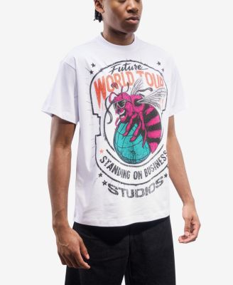 Men's Oversized Rhinestone Graphic T-Shirt