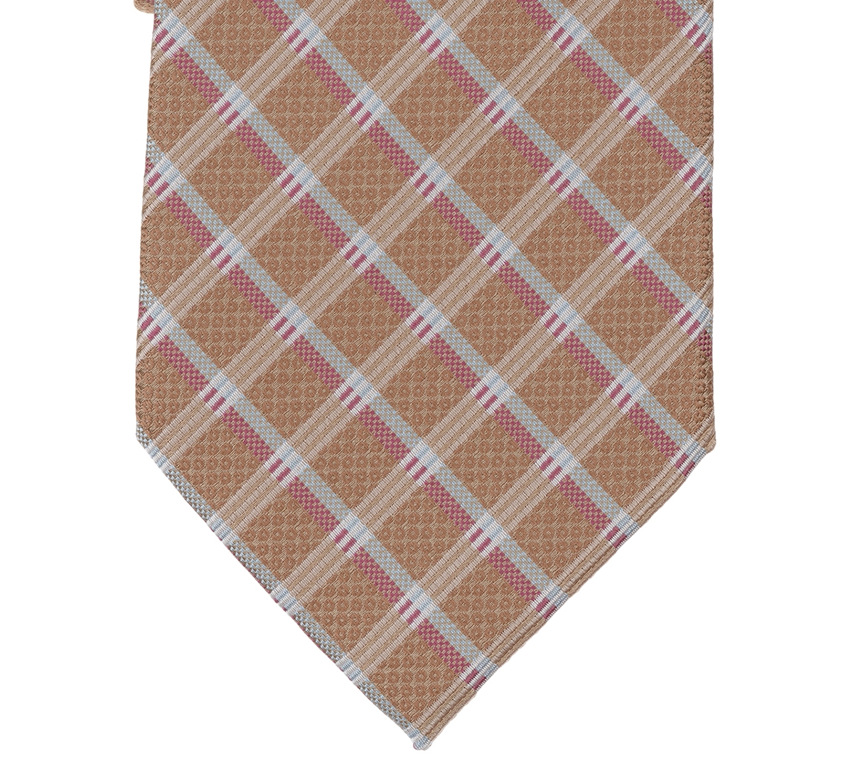 Perry Ellis Portfolio Men's Kitter Neat Pattern Classic Tie In Brown