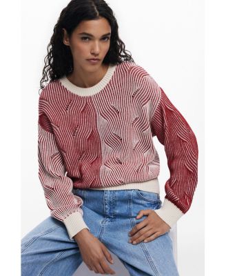 Women's Two-tone knit sweater