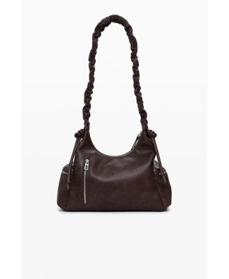 Women's Medium 3D logo bag with ruched handle