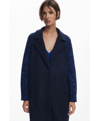 Women's Combined wool coat
