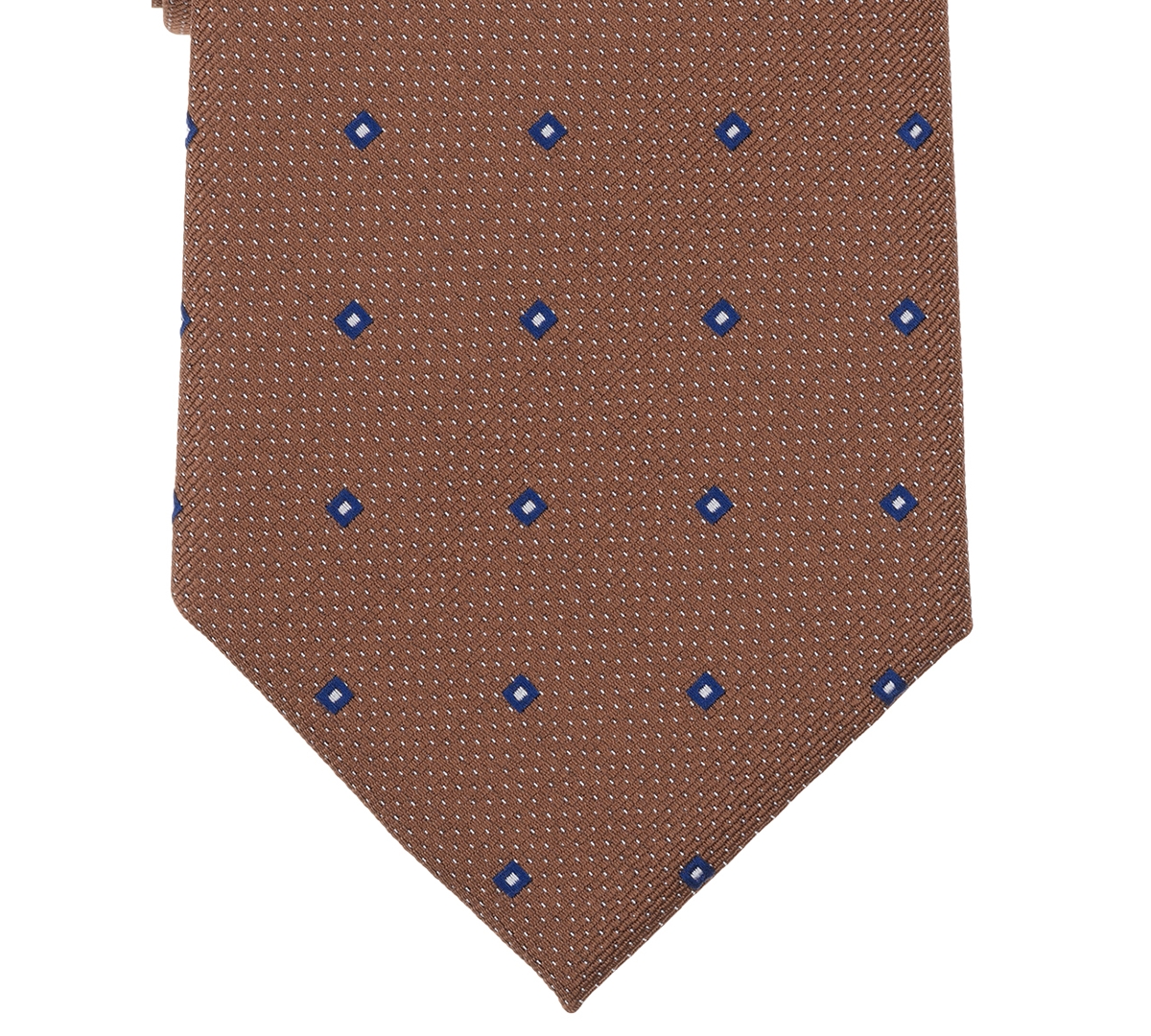Club Room Men's Landcaster Neat Pattern Tie, Macy's Exclusive In Brown