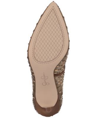 Jessica Simpson Women's Piviano Rhinestone Mesh Pumps - Macy's