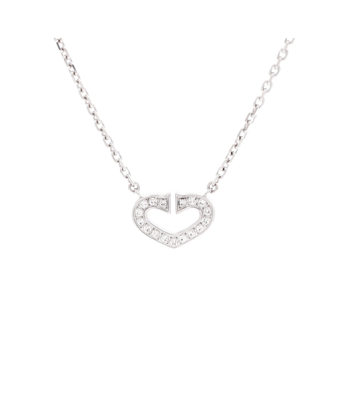 C Heart de Cartier Pendant Necklace - 18k white gold