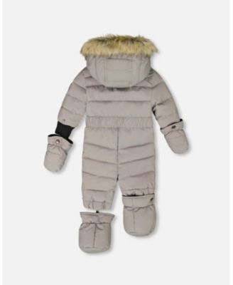 Toddler Unisex One-Piece Original Puffy Snowsuit Gray - Baby|Toddler