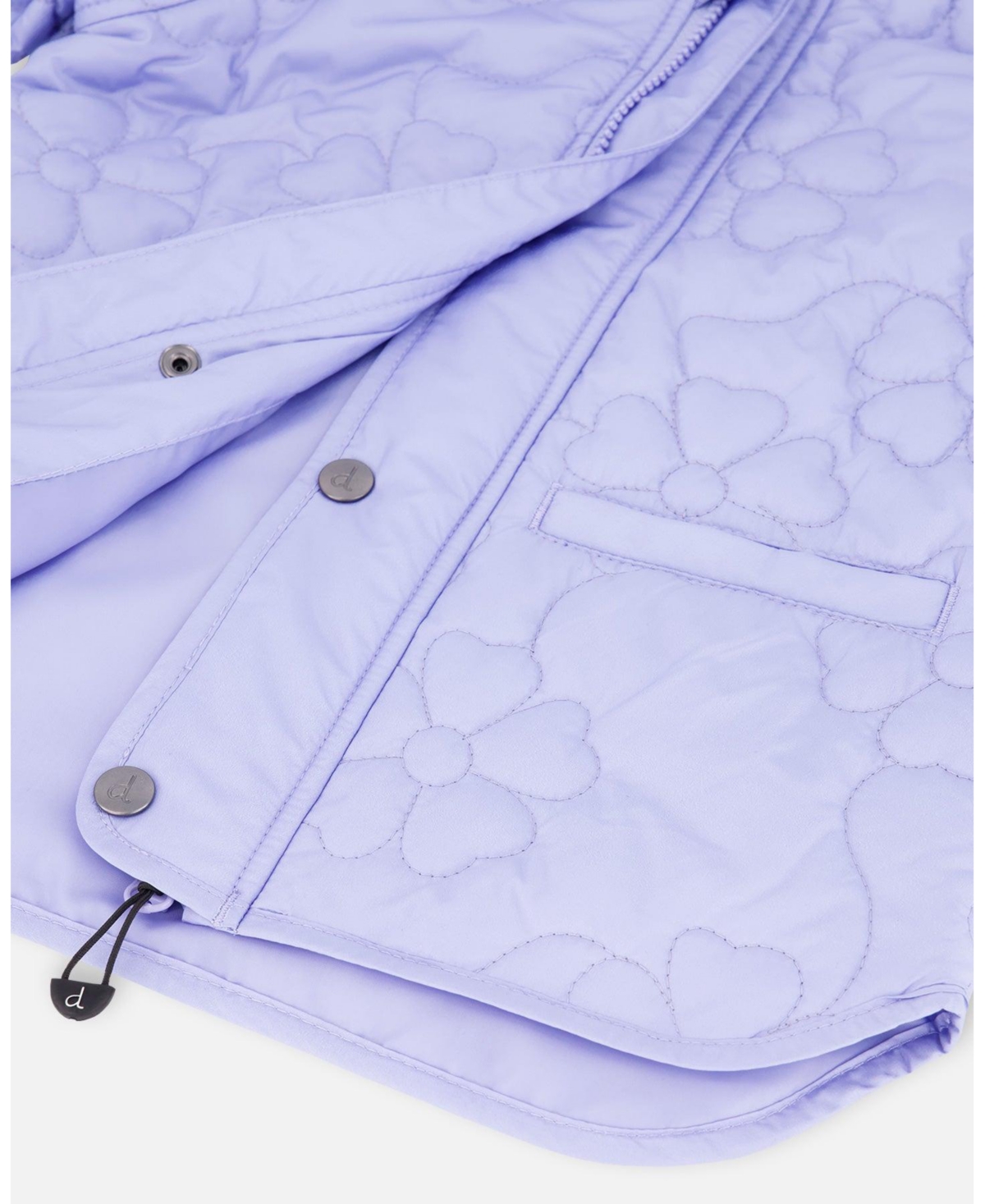 Deux par Girl Quilted Mid-Season Jacket Lavender