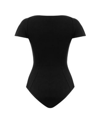 Women's Otara Denim Bodysuit - Stylish Cut-Outs