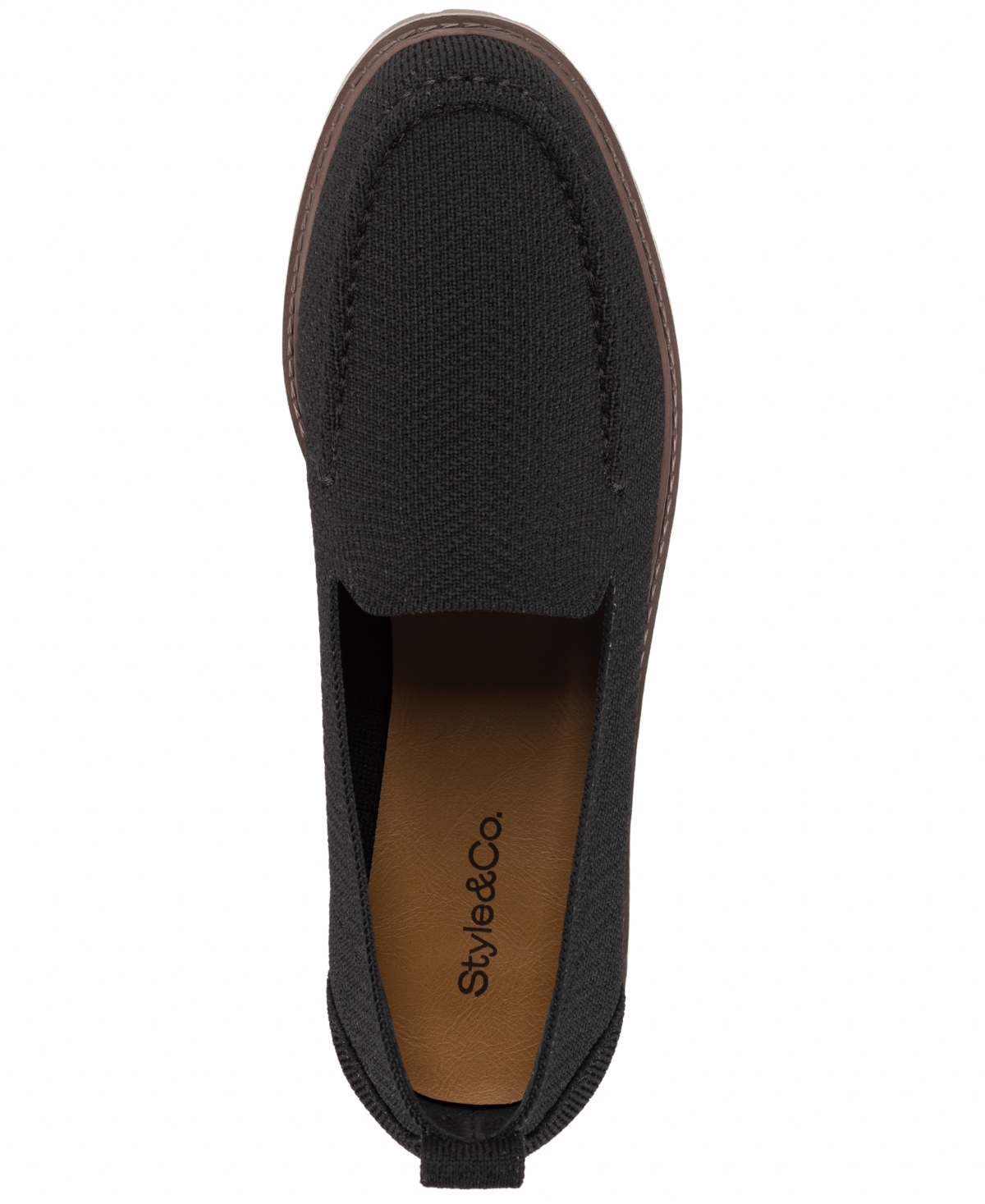 Style & Co Women's Wyattt Lug Sole Loafers, Macy's Exclusive In Black