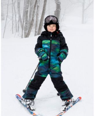 Boy One-Piece Teknik Snowsuit Aurora Borealis - Child