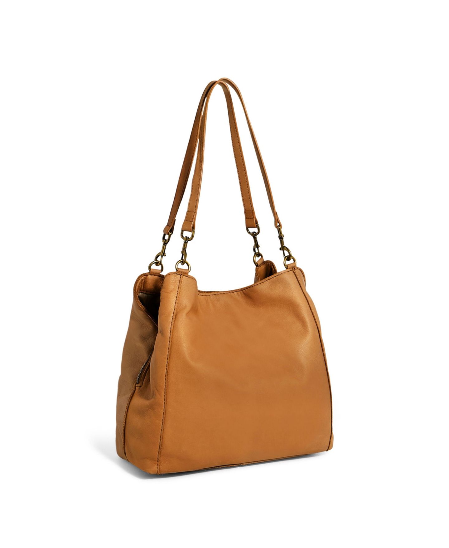 Женская сумка American Leather Co. Austin Triple Entry Bucket, цвет: Латте замшевый — фото 2