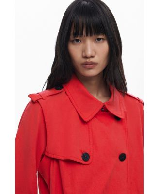 Women's Detachable trench coat