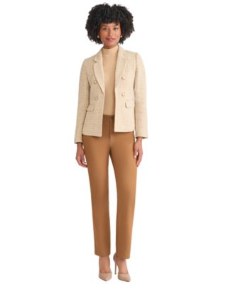 Women's Faux Double Breasted Suede Jacket