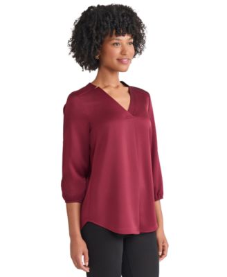 Women's V-Neck 3/4 Sleeve Top